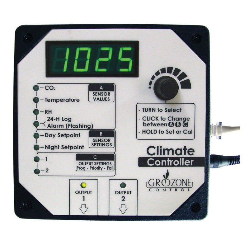 GROZONE HTC CLIMATE CONTROLLER RH, T° AND CO2 - HydroponicsClub